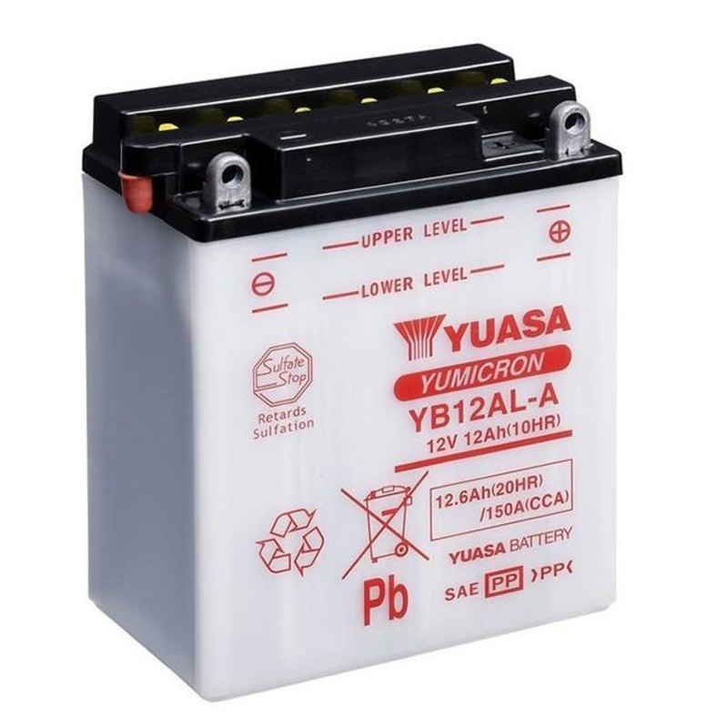 YB12AL-A DG Battery with 0.75ltr acid pack Yuasa (YB12ALAPK)
