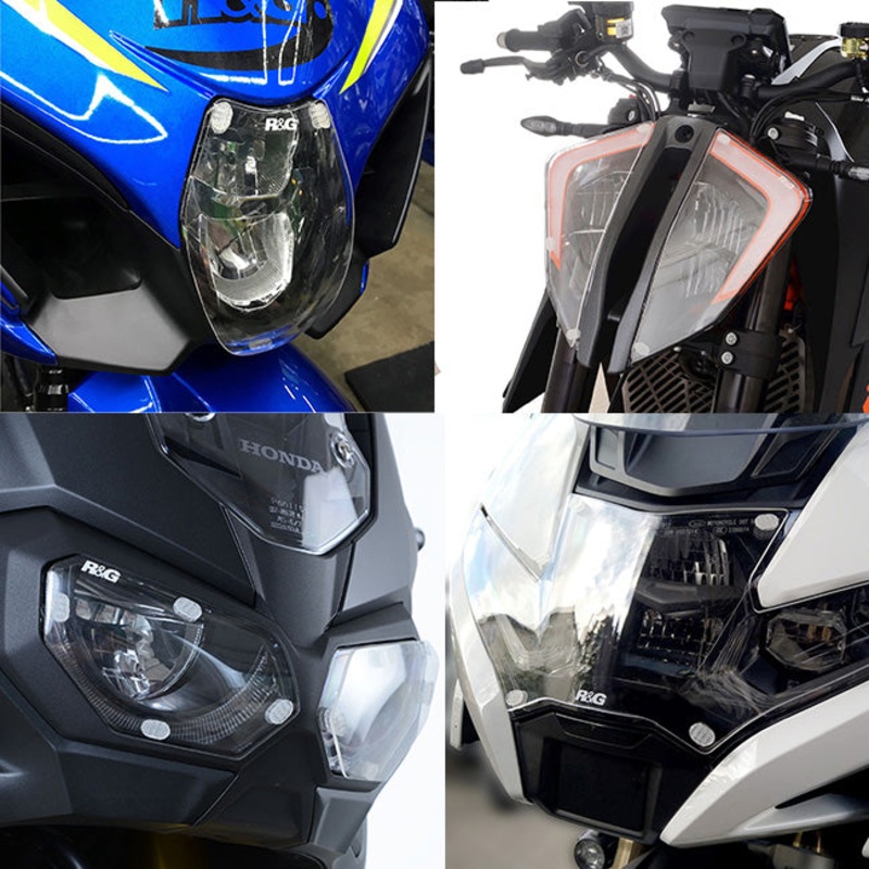 Headlight Shield ZZR1400 12- (pair) R&G (HLS0100CL)