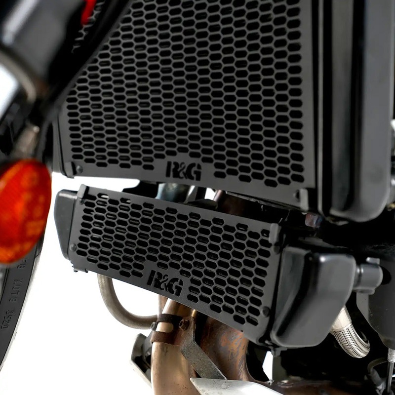 Oil Cooler Guard for MV Agusta Brutale 800RR 22-- Dragster 800RR 21- Black R&G (OCG0053PROBK)