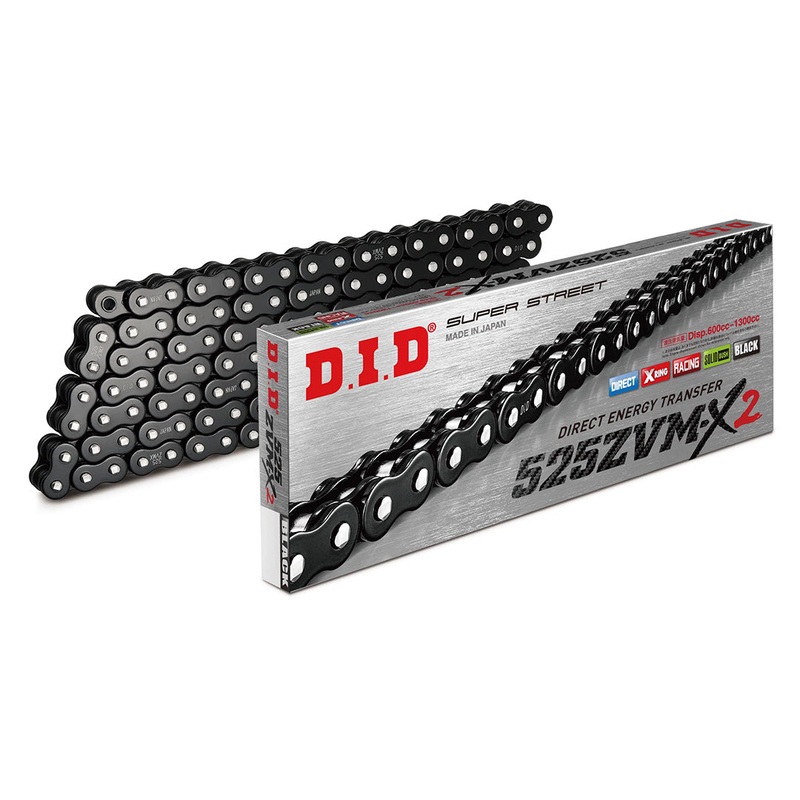 525ZVM-X2 x 120ZB B&B X'Ring chain w/ ZJ rivet link DID (525ZVMX2120B)