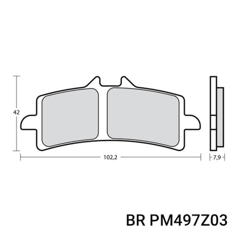 Brembo Z03 brake pads (M497Z03) - Track Road