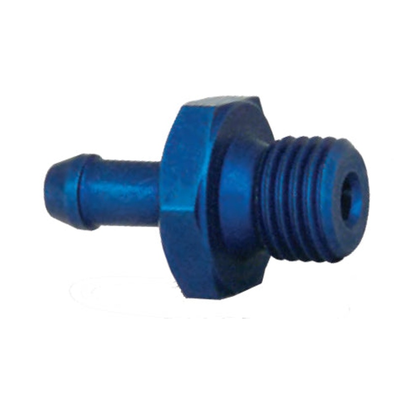 B & H Standard - 7/16 x 20 to male barb for rubber hose