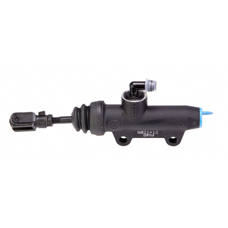 Rear brake master cylinder PS13 - black - end inlet - with fork plunger
