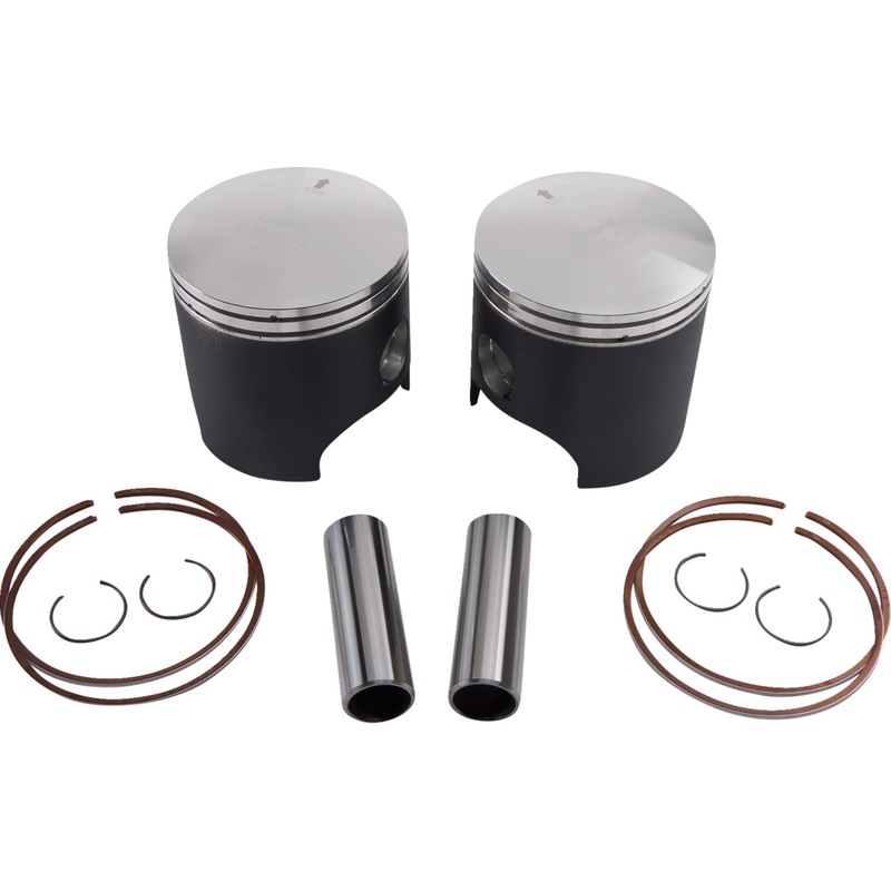 WOSSNER 0910-6312 K7016DA-2 Piston Kit for 2 Stroke Piston Kit - 74.36 mm - Polaris