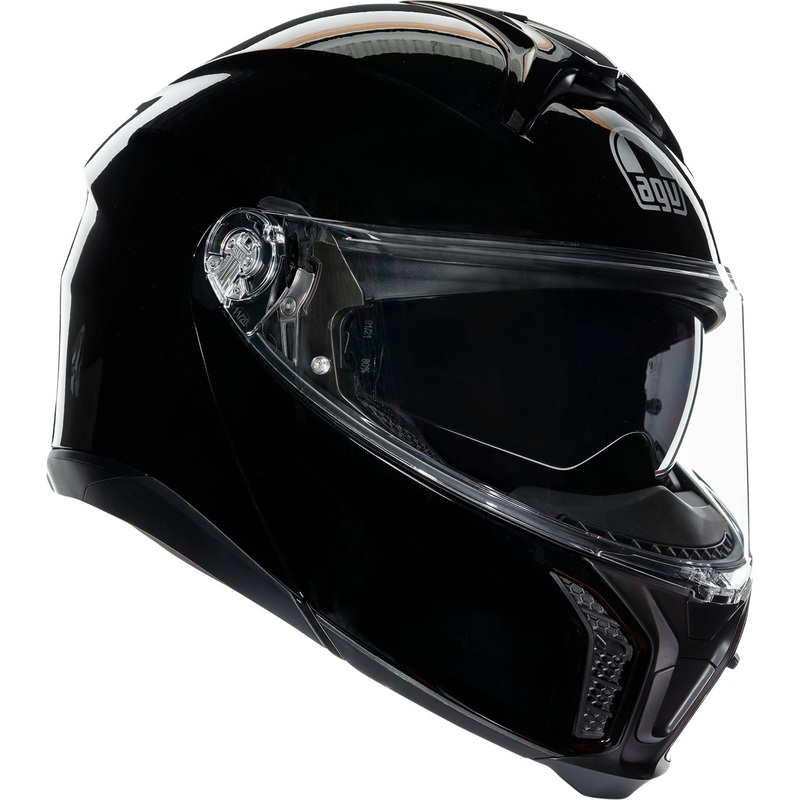 AGV 0100-2272 201251F4OY00114 Tourmodular Solid Helmet Tourmodular Helmet - Black - Large
