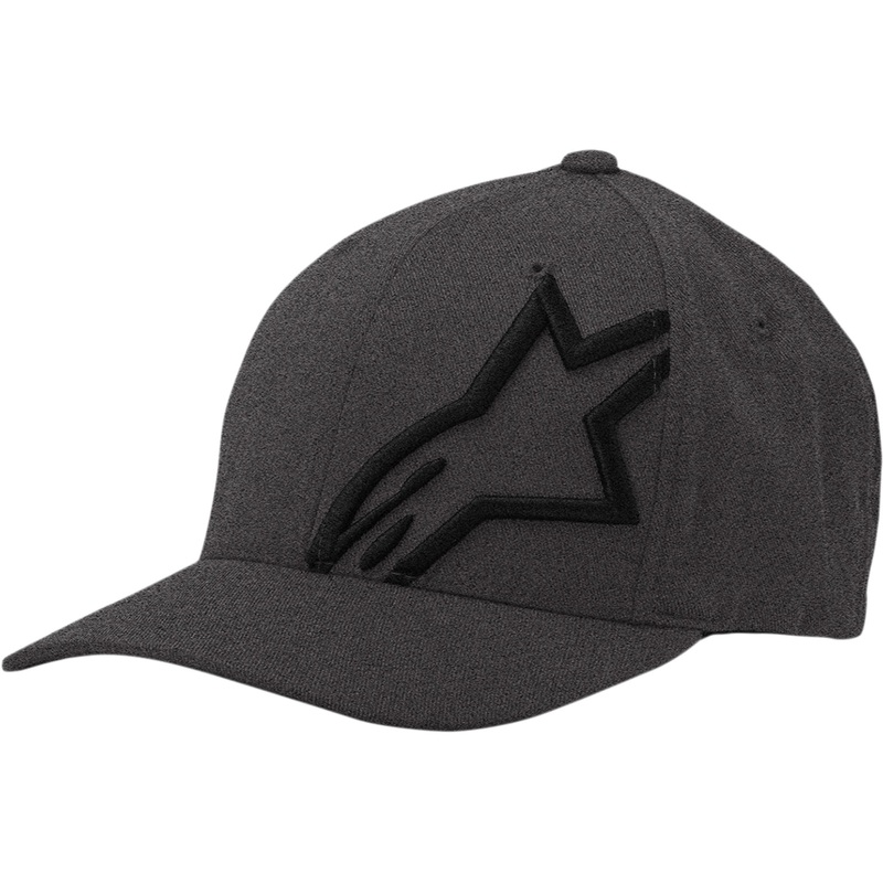 ALPINESTARS 2501-2168 1032810081751LX Corp Shift 2 Curved Brim Hat Corp Shift 2 Hat - Heather Gray/Black - Large/XL