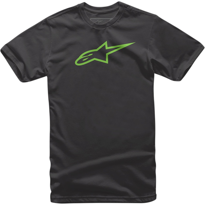 ALPINESTARS 3030-20751 10327203010602X Ageless Classic T-Shirt Ageless T-Shirt - Black/Green - 2XL