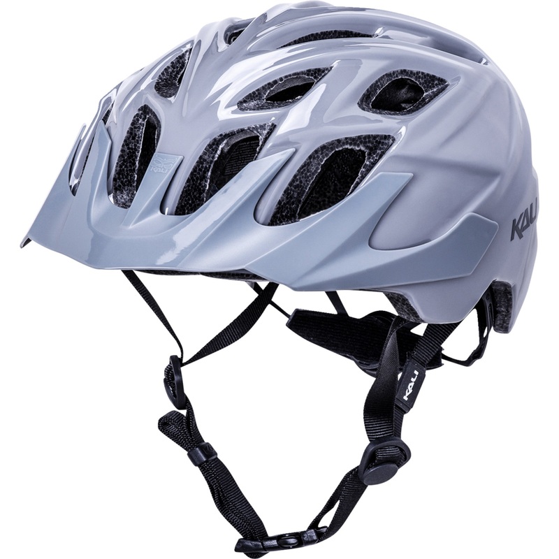 KALI 0151-0347 0221222126 Chakra Solo Solid Bicycle Helmet Chakra Solo Helmet - Gloss Gray - S/M
