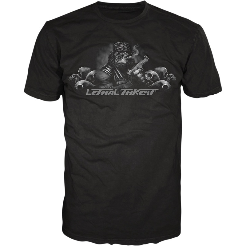 LETHAL THREAT 3030-20226 LT20732M Pistol Packing Gorilla T-Shirt black - medium