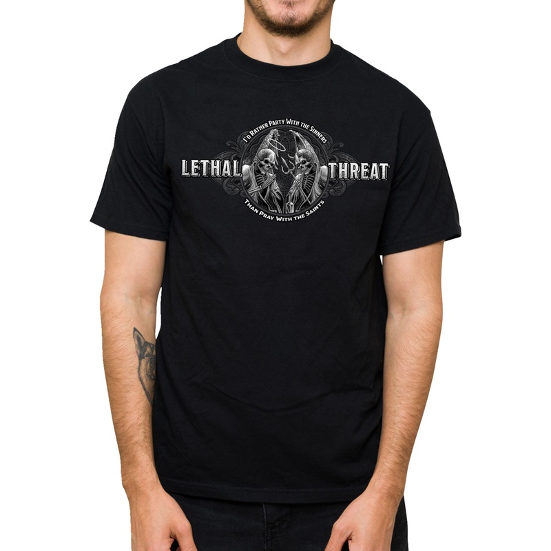 LETHAL THREAT 3030-22792 LT20905L Party with the Sinners T-Shirt black - large