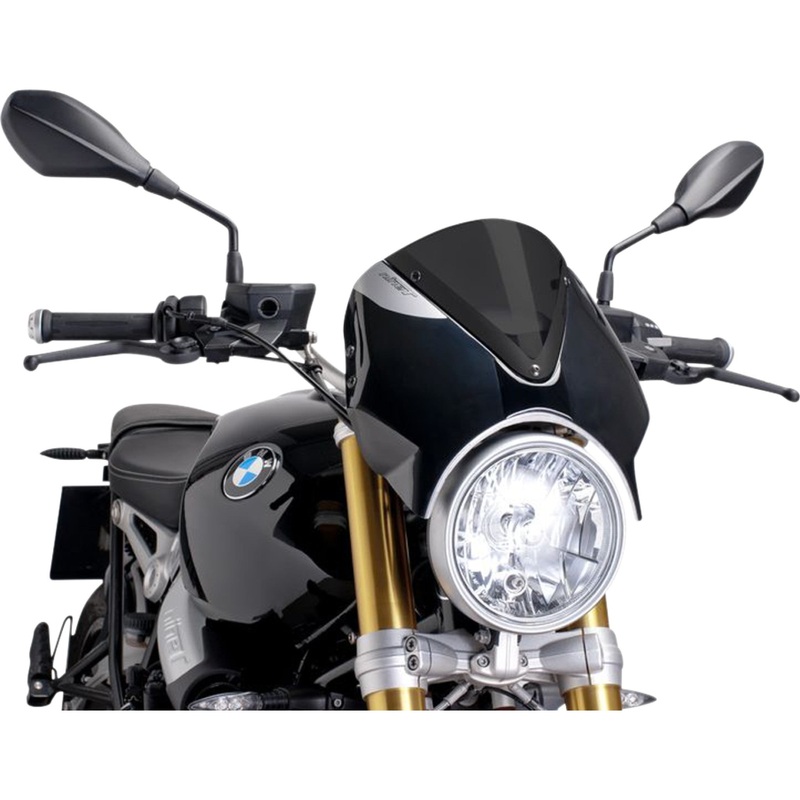 PUIG HI-TECH PARTS 2301-2470 7012F Retrovision Windshield New Generation Windscreen - 11-3/4" - Dark Smoke - R9