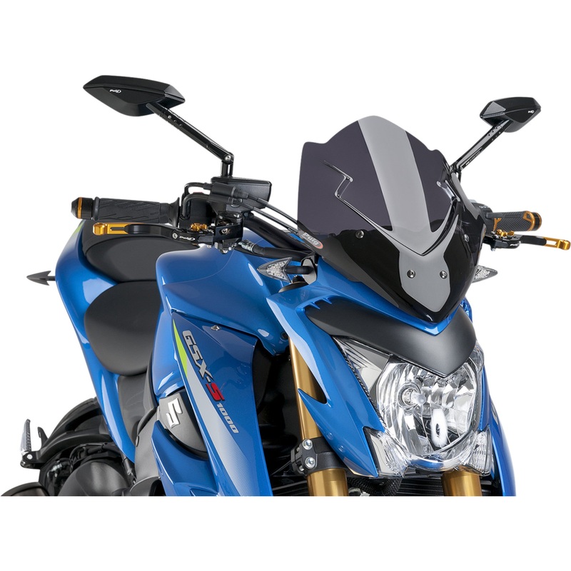 PUIG HI-TECH PARTS 2301-2548 7653F New Generation Windscreen 12-1/2" - dark smoke - gsxs1000