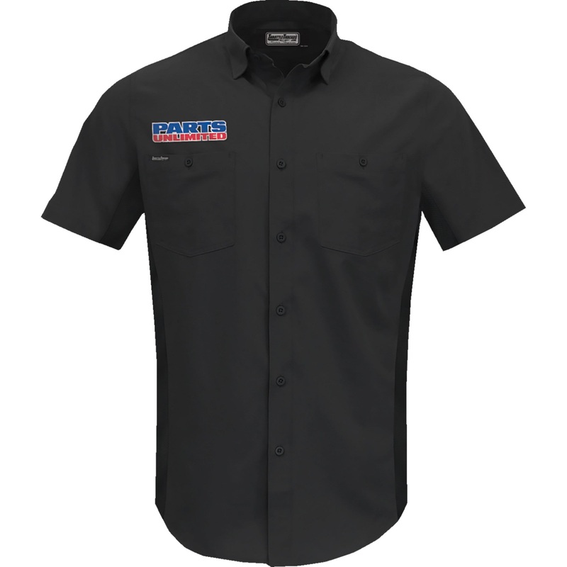 THROTTLE THREADS 3040-3152 PSU37ST26BK5X Parts Unlimited Vented Shop Shirt black - 5xl