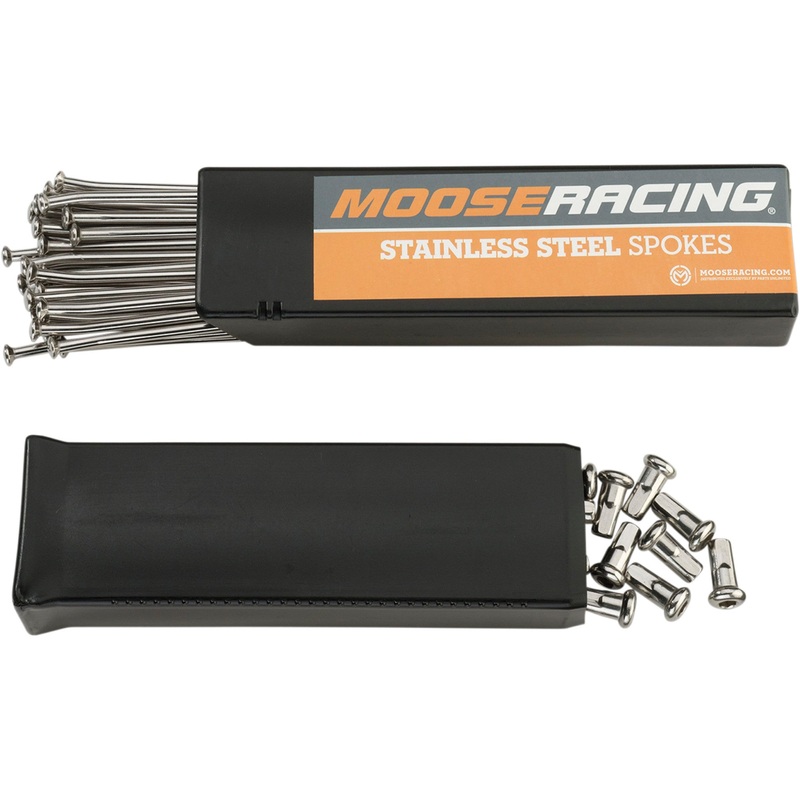 MOOSE OFFROAD 0211-0054 1-22-411-S Stainless Steel Spoke Set Spoke Set - Stainless Steel - Front - 21"
