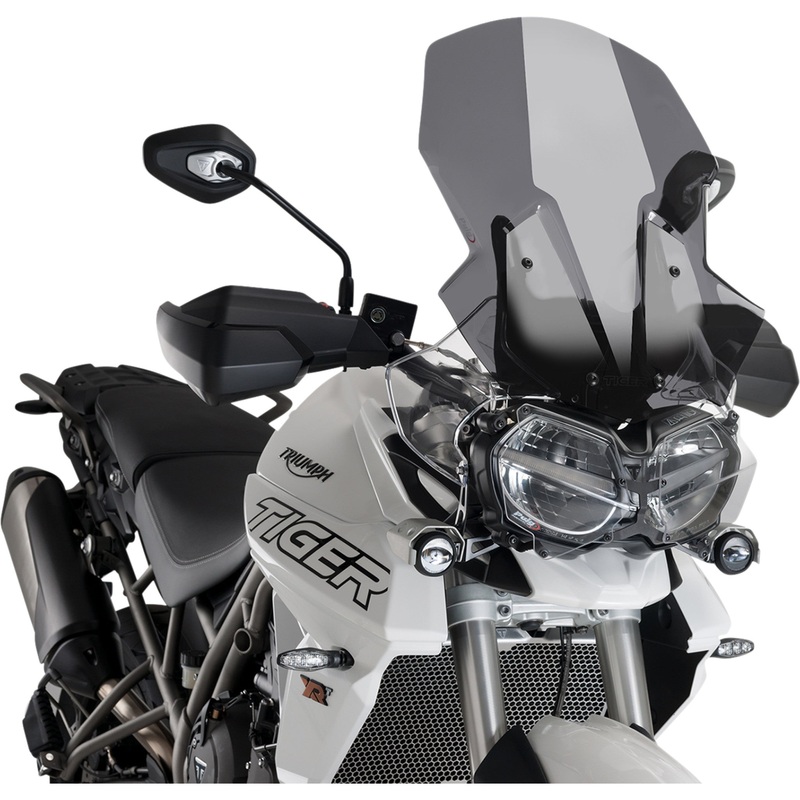 PUIG HI-TECH PARTS 2301-2738 9656F Z-Racing Windscreen Race Windscreen - 21-5/8" - Dark Smoke - Tiger