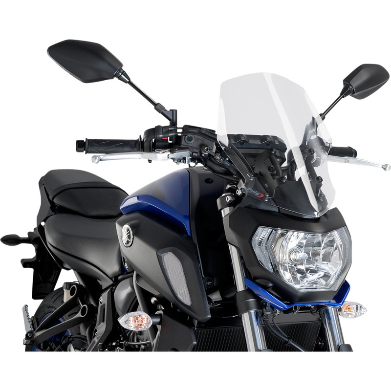 PUIG HI-TECH PARTS 2301-2751 9667W Z-Racing Windscreen Race Windscreen - 14-1/4" - Clear - Tour - Yamaha