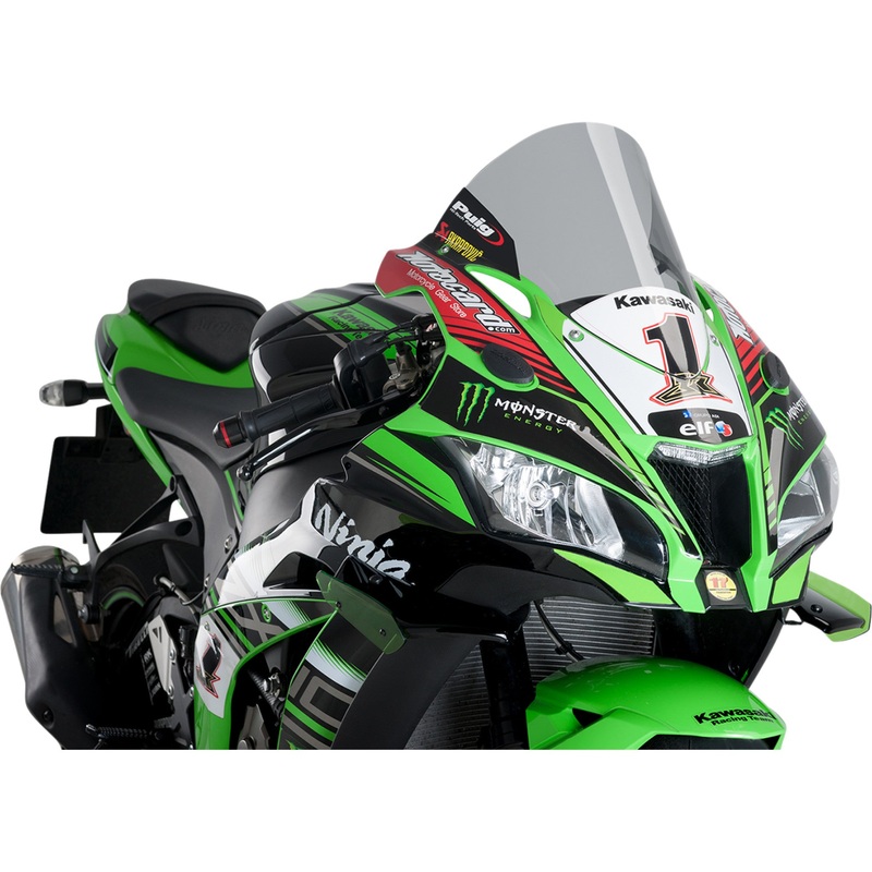 PUIG HI-TECH PARTS 2301-2815 9849H Z-Racing Windscreen Race Windscreen - 14-1/4" - Smoke - Kawasaki