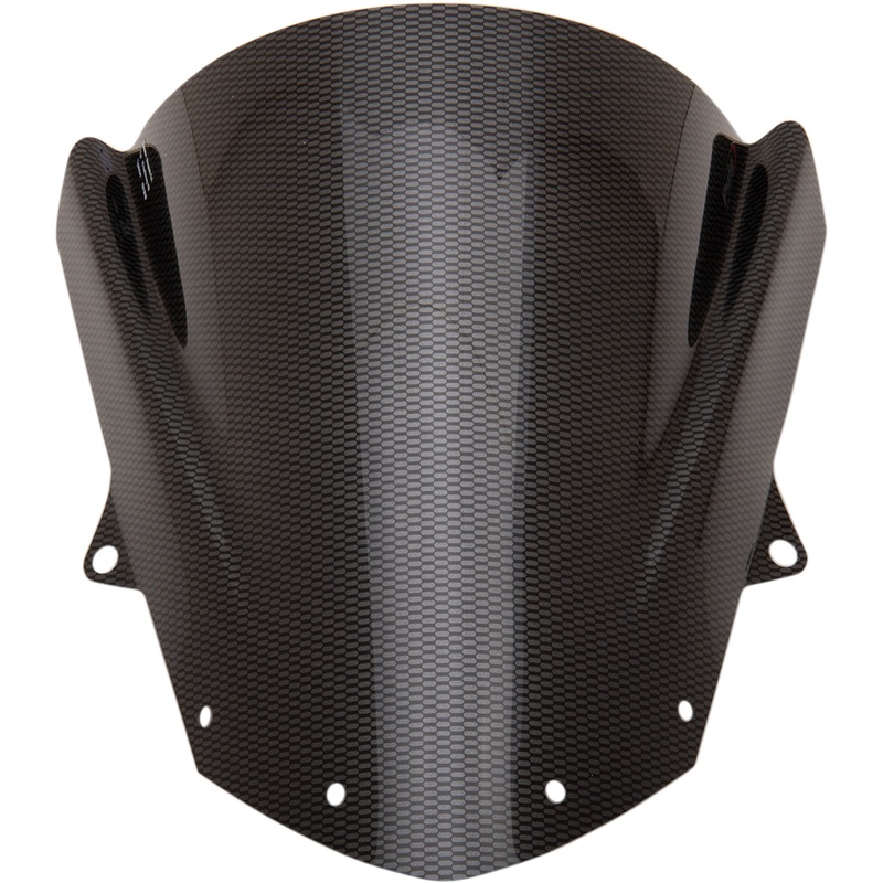 PUIG HI-TECH PARTS 2301-2841 3177C Z-Racing Windscreen Race Windscreen - 13-3/4" - Carbon - ZX-6R