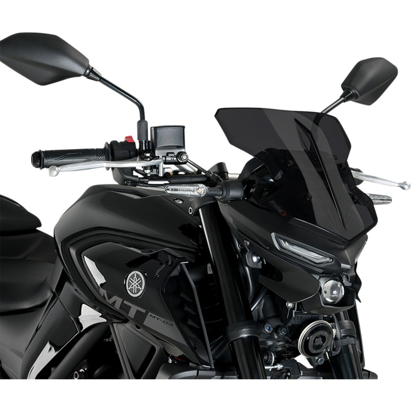 PUIG HI-TECH PARTS 2301-3000 20285F New Generation Windscreen 11-3/4" - dark smoke - mt-03