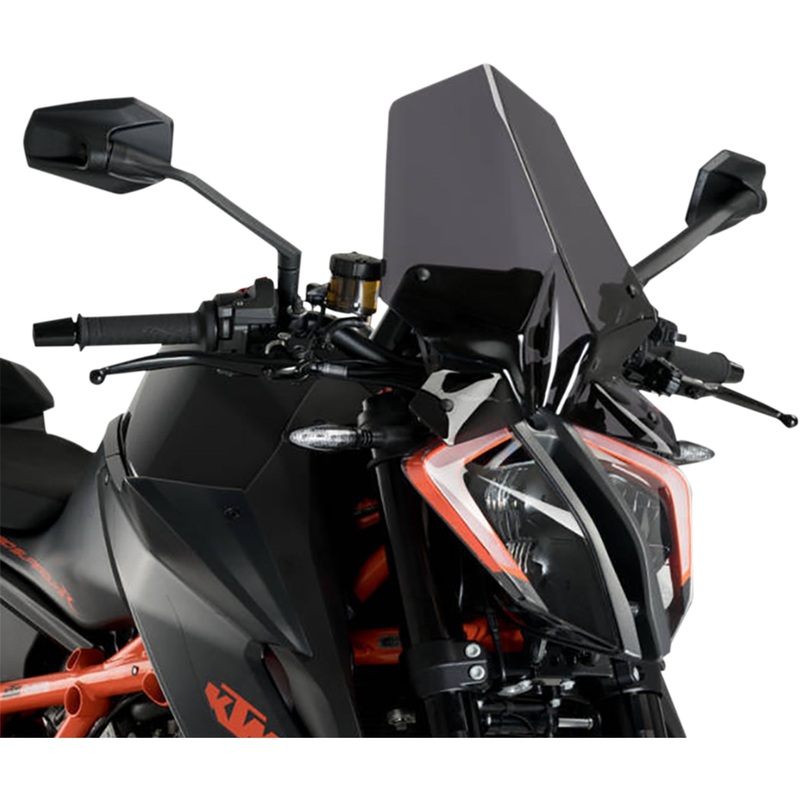 PUIG HI-TECH PARTS 2301-3031 20461F New Generation Windscreen 16-1/4" - dark smoke - 1290 super duke r