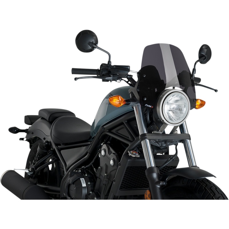 PUIG HI-TECH PARTS 2312-0532 3829F New Generation Windscreen dark smoke - rebel