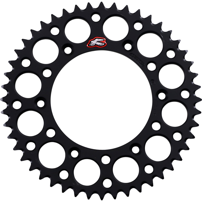 RENTHAL 1211-0045 224U-520-48GPBK Rear Sprocket Sprocket - Black - 48 Tooth