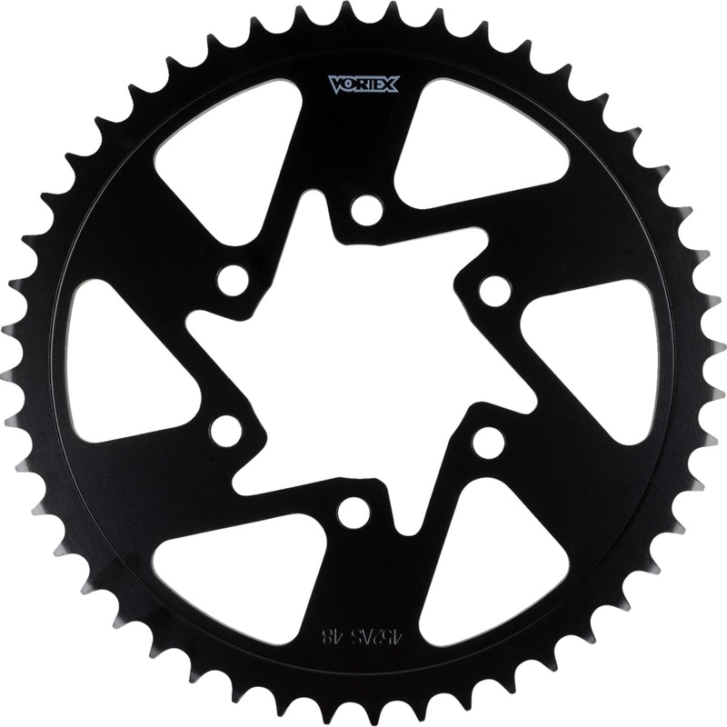 VORTEX 1210-2786 452AS-48 Steel Rear Sprocket Rear Sprocket - 48 Tooth - Black - Ninja ZX-4RR