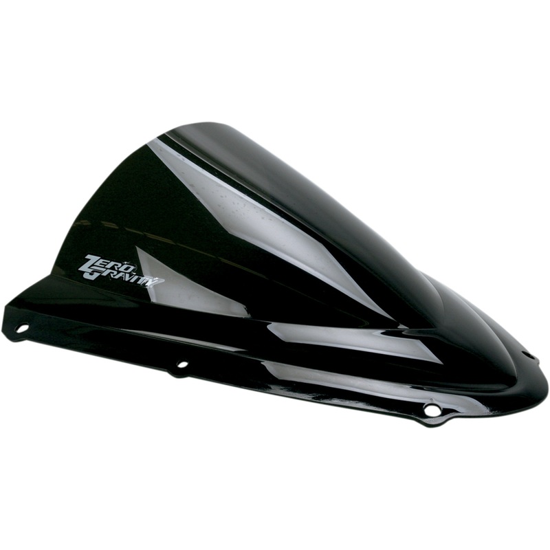 ZERO GRAVITY 2301-0993 16-112-19 Double Bubble Windscreen dark smoke - gsxr 6/750