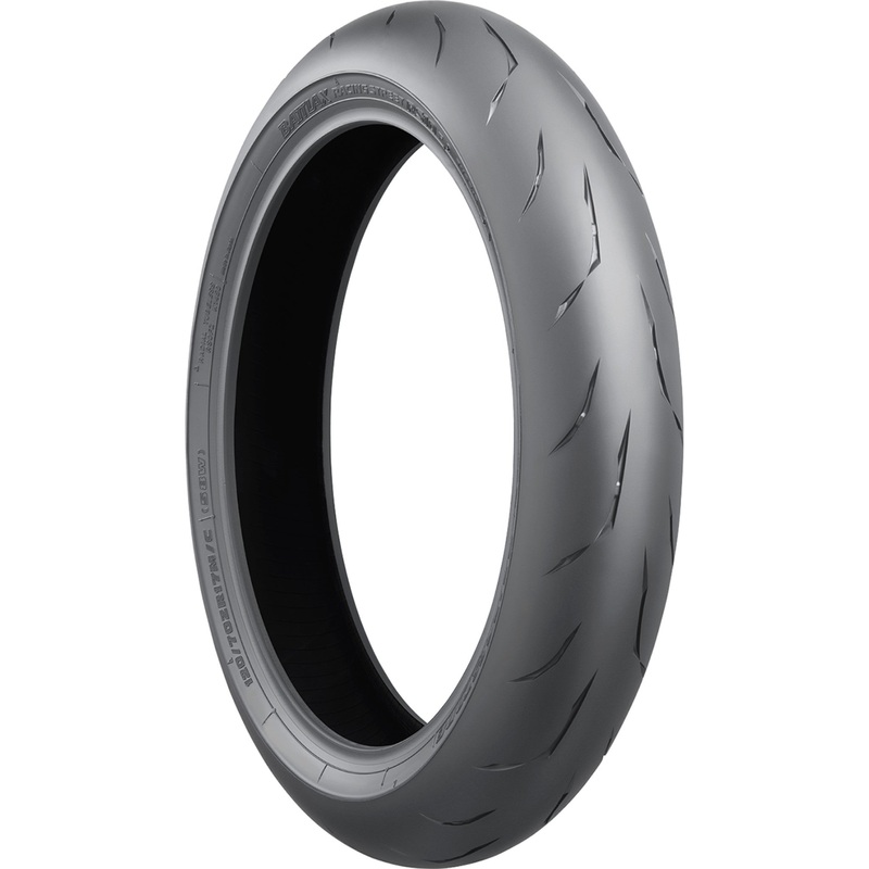 BRIDGESTONE 0301-0577 3861 Battlax RS10 Racing Street Tire Tire - Battlax RS10 Racing Street - Front - 120/70ZR17 - (58W)