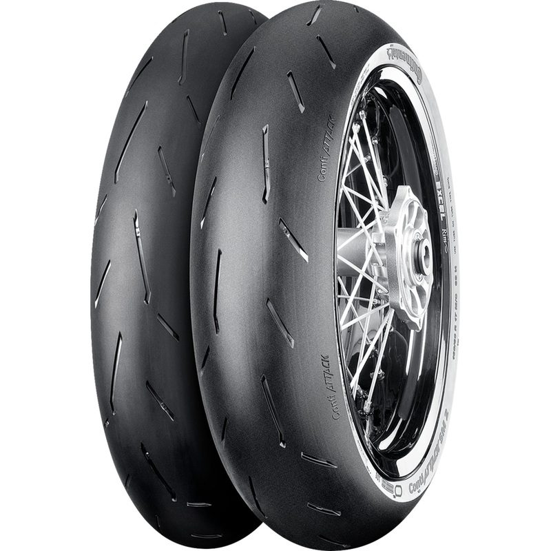 CONTINENTAL 0302-1775 02447770000 ContiAttack SM2 Tire Tire - ContiAttack SM 2 - Rear - 160/60R17 - 69H