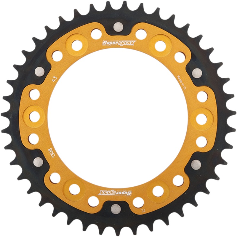 SUPERSPROX 1210-1949 RST-1308-43-GLD Stealth Rear Sprocket 43 tooth - gold - honda