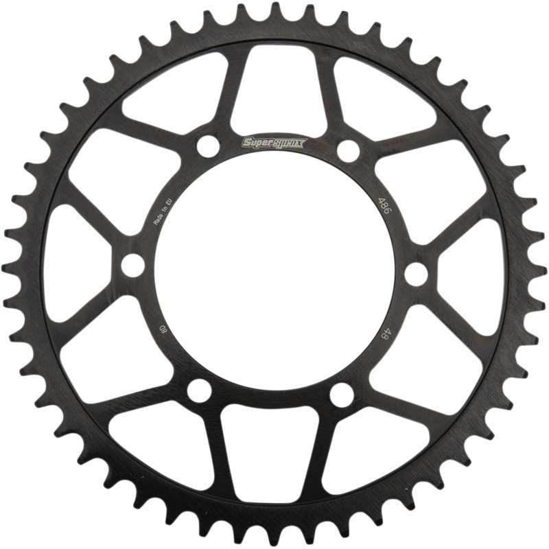 SUPERSPROX 1210-2171 RFE-486-48-BLK Racing Steel Rear Sprocket Rear Sprocket - 48 Tooth