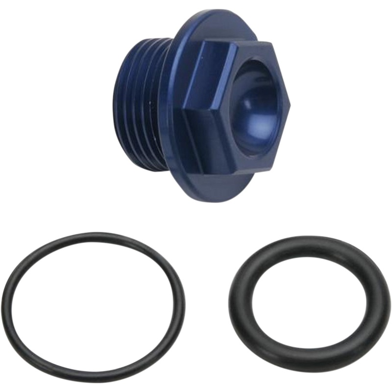 WORKS CONNECTION 0950-0088 24-012 Aluminum Oil Filler Plug Oil Plug - Blue - Kawasaki/Suzuki