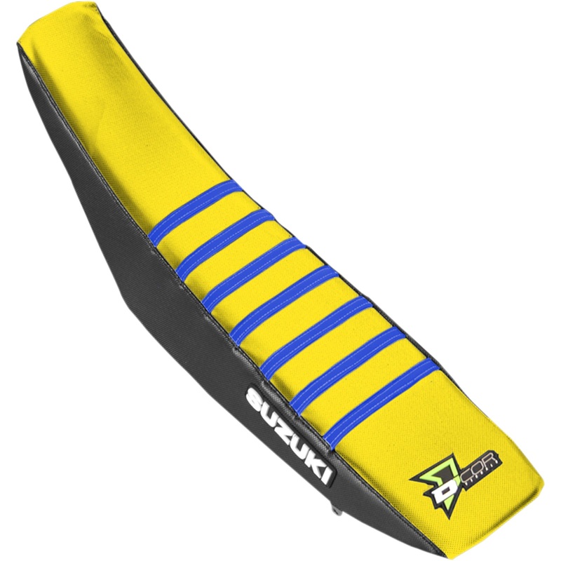 D'COR VISUALS 0821-3189 30-40-454 Seat Cover black/yellow/blue - rmz250/450 '04-'18