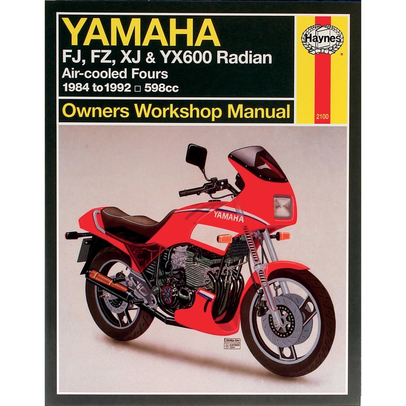 HAYNES HM2100 M2100 Motorcycle Repair Manual  Yamaha, Motorcycle Manual - Yamaha FZ & YX RAD600