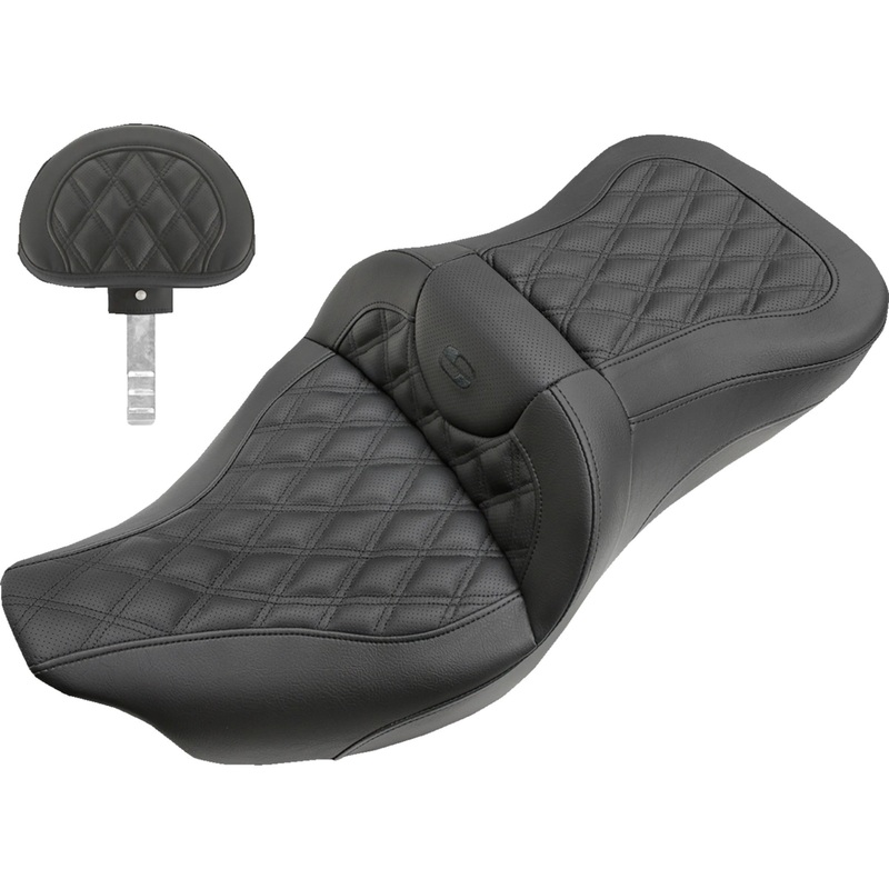 (OPEN BOX) SADDLEMEN 0801-1043 808-07B-184BR Extended Reach Road Sofa Seat - Lattice Stitched - Backrest - 08-24