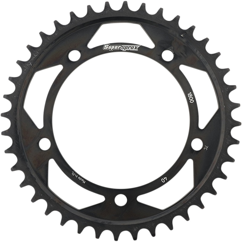 SUPERSPROX 1210-2159 RFE-1800-40-BLK Racing Steel Rear Sprocket Rear Sprocket - 40 Tooth