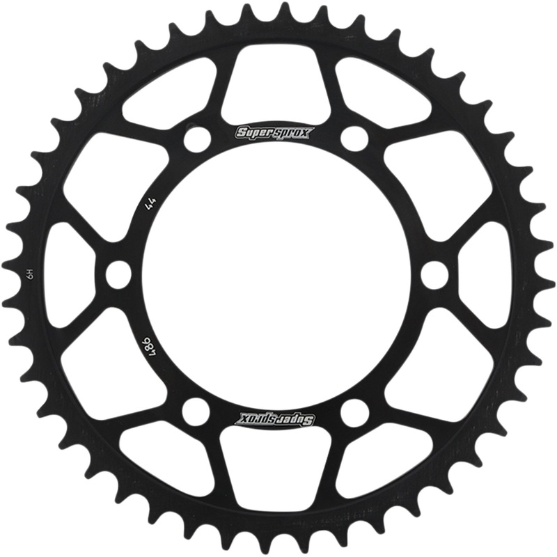 SUPERSPROX 1210-2169 RFE-486-44-BLK Racing Steel Rear Sprocket Rear Sprocket - 44 Tooth