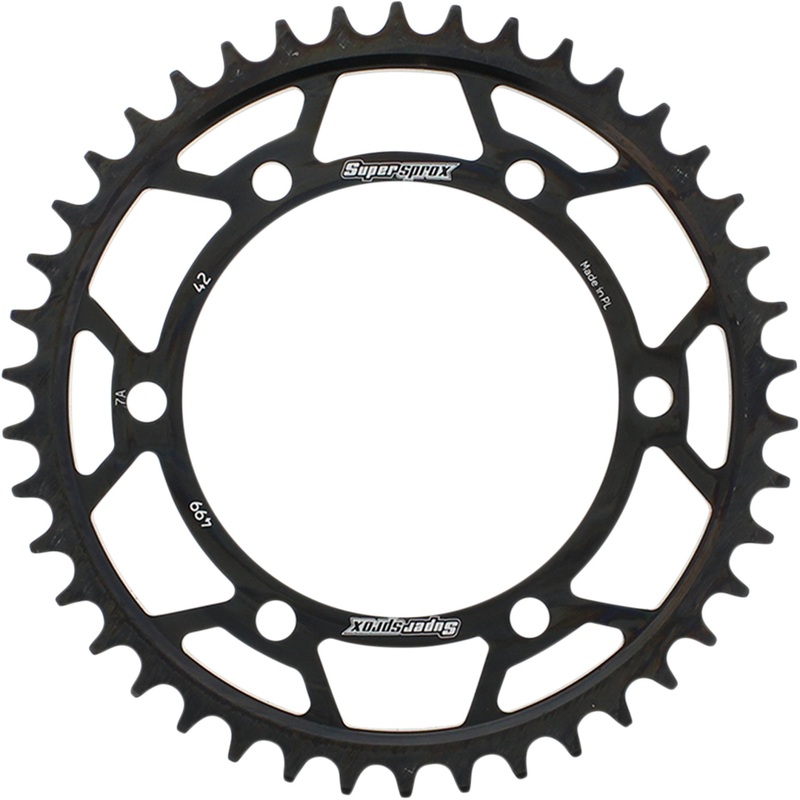 SUPERSPROX 1210-2209 RFE-499-42-BLK Racing Steel Rear Sprocket Rear Sprocket - 42 Tooth