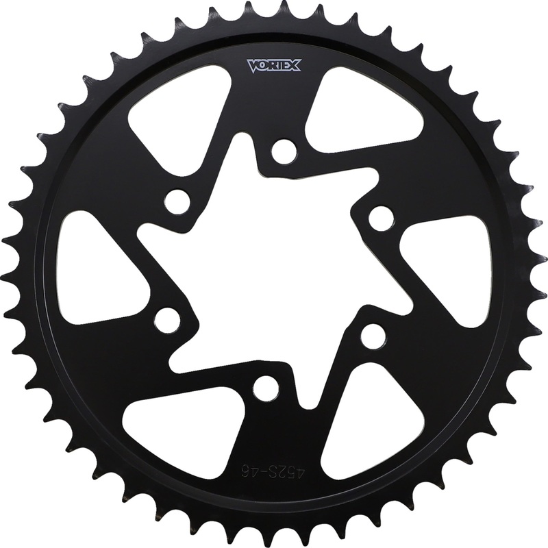 VORTEX 1210-0552 452S-46 Steel Sprocket Steel Rear Sprocket - 46 Tooth - Kawasaki