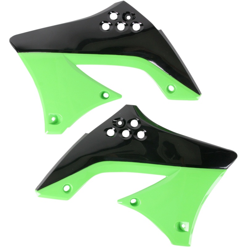 ACERBIS 0520-0815 2141711043 Replacement Radiator Shrouds Radiator Shrouds - Black/Green