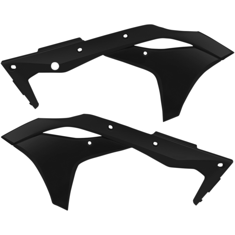 ACERBIS 0520-1922 2630610001 Replacement Radiator Shrouds Radiator Shrouds - KX 250 F - Black