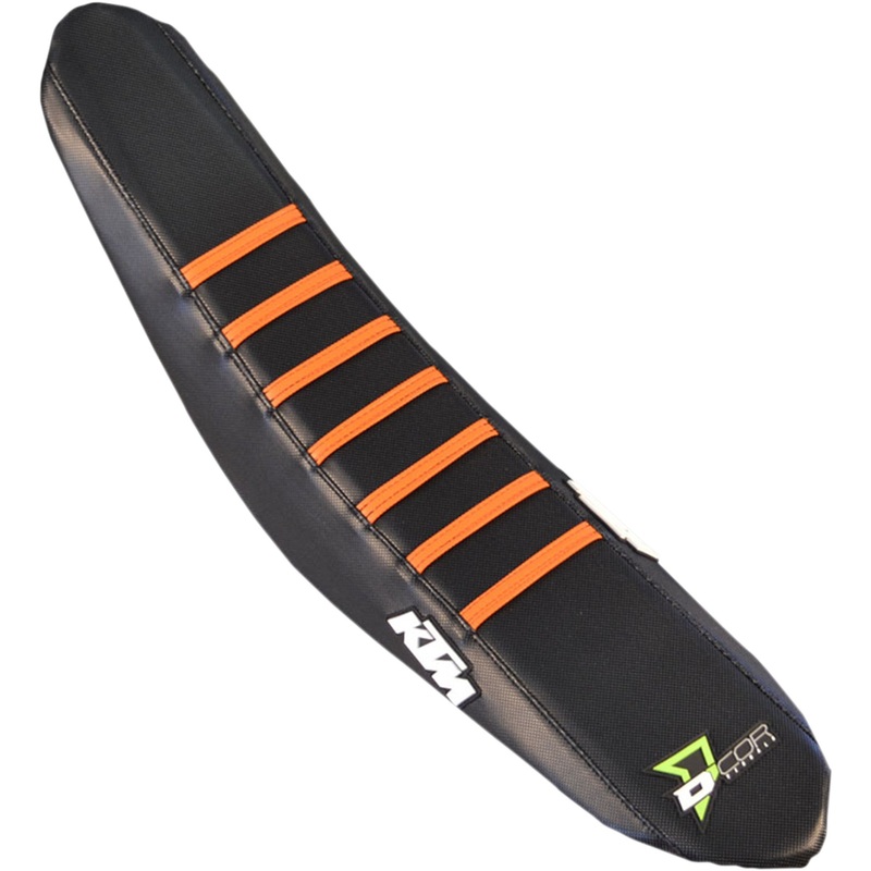 D'COR VISUALS 0821-3169 30-30-205 Seat Cover black/orange - sx/f '11-'16