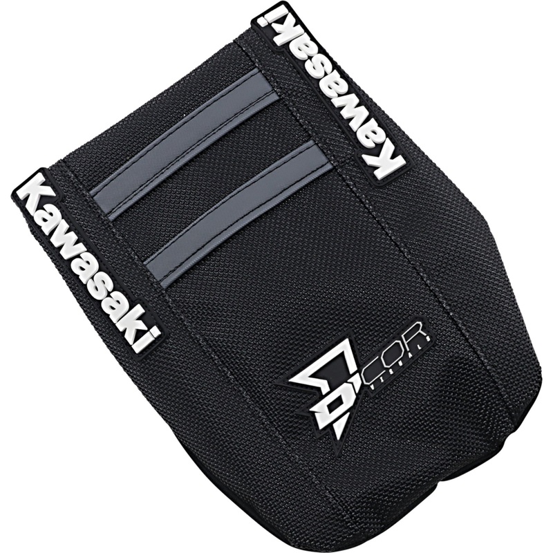 D'COR VISUALS 0821-3270 30-20-481 Seat Cover black/gray - kx '19-'25