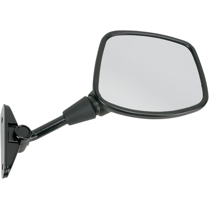 EMGO 2029682 20-29682 OEM-Style Replacement Mirror Mirror - Side View - Rectangle - Black - Right