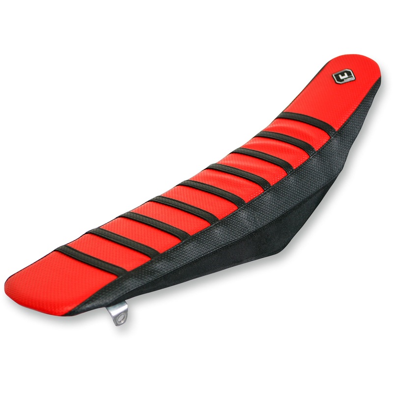 FLU DESIGNS INC. 0821-1818 15502 Pro Rib Seat Cover red/black - crf '09-'13