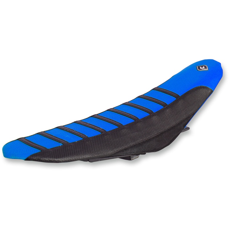 FLU DESIGNS INC. 0821-2725 35508 Pro Rib Seat Cover blue/black - yz85 '02-'21
