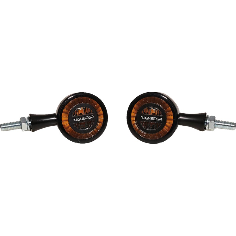 HIGHSIDER 2020-2076 204-346 Rocket Bullet Turn Signals Turn Signal - Bullet - Black