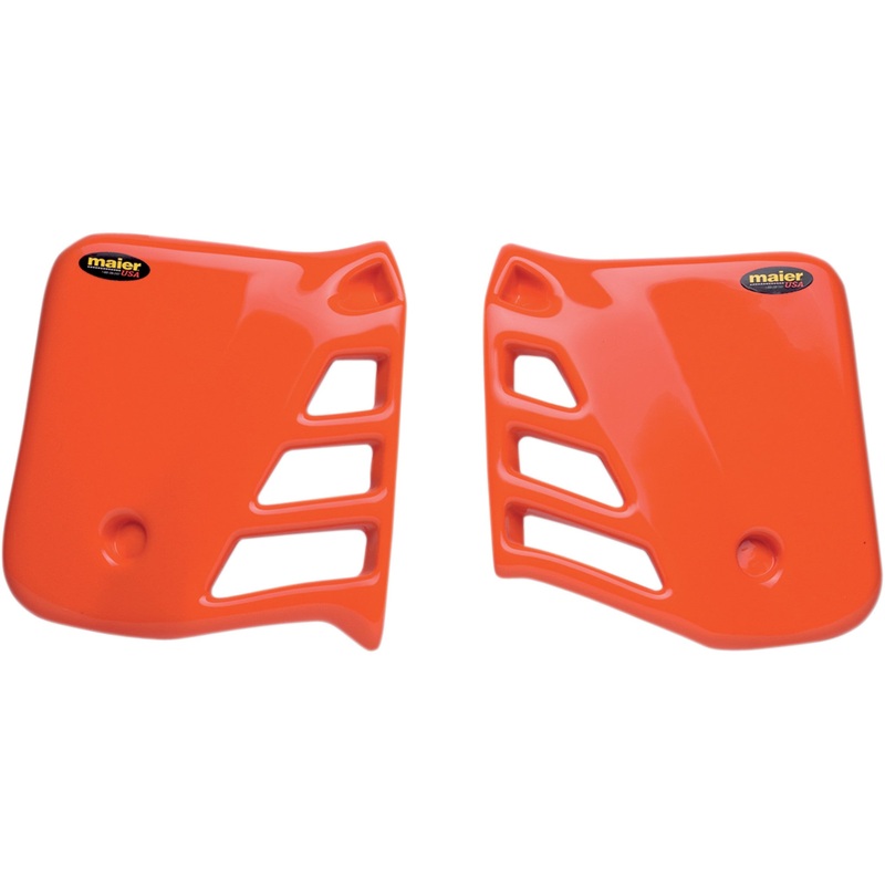 MAIER M60013 600137 Replacement Radiator Plastic Radiator Scoops - CR250 '85-'87 - Orange