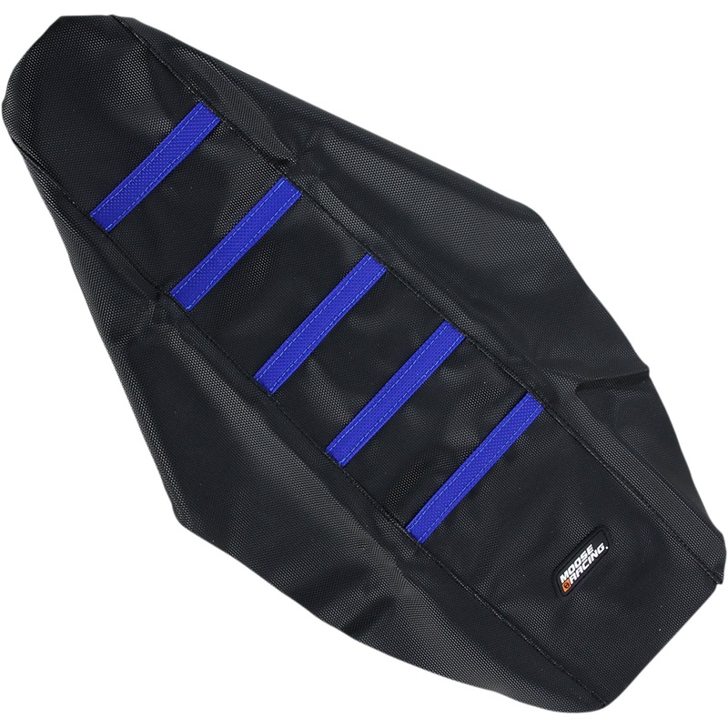 MOOSE OFFROAD 0821-1812 YZF25006-332RT Ribbed Seat Cover black cover/blue ribs - yamaha